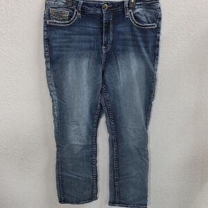 Vigoss  Slim Boot Western Denim Jean Contrast Stitch Mid Rise L30